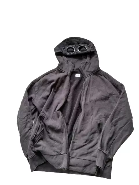 Cp Company Zip Up Hoodie Black Goggle L