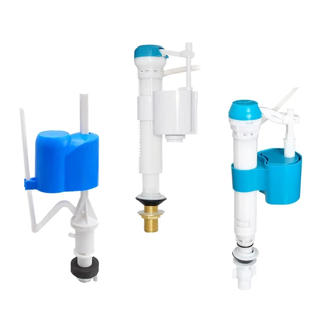 Set Completo Sifone WC Con Valvola Di Riempimento Regolabile E Maniglia A Sfera In Metallo - Ingresso Laterale