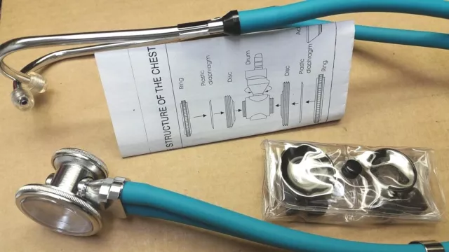 Stethoscope - Sprague-Rappaport , 22 Professional Medical Teal. N.Y  seller.