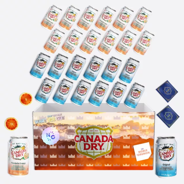 Canada Dry Seltzer Water - Mandarin Orange 12pk - Original 12pk +  2 Tea bags