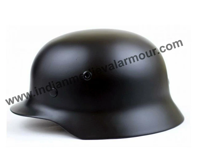 Mittelalterlicher deutscher Schwarzer SS M40 Stahlhelm Reenactment...