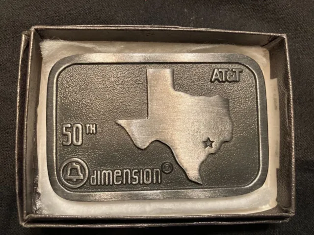 Belt Buckle. ATT 50th Dimension Texas