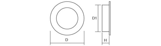 Viefe Poignée de Meuble Radi 0204 Accès Shell Rond Schiebetür-muschel Ø 50-65 MM 3