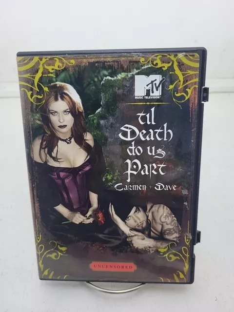 MTV - Til Death Do Us Part: Carmen and Dave DVD, 2005, Uncensored Rare Oop