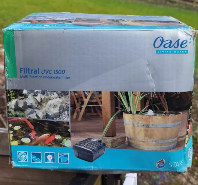 Oase Filtral 1500 All In One Uv Uvc Pond Filter System Compact Water Filter