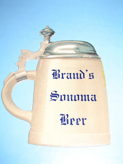 Brands Sonoma Beer EARLY PRE Pro Die Cut Mug Sign or Trade Card Pre Prohibition