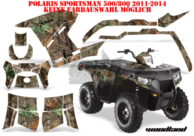 Amr Racing Dekor Kit Atv Polaris Sportsman 400/500/800 11-15 Woodland Lagerware