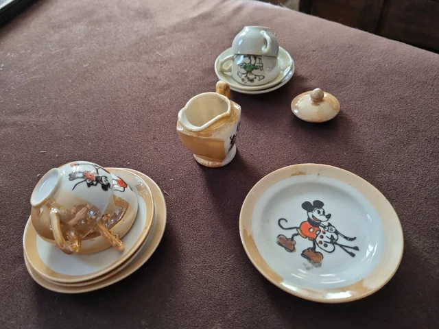 Ensemble De Toilette Pour Poupée - Dinette Ancienne Rare