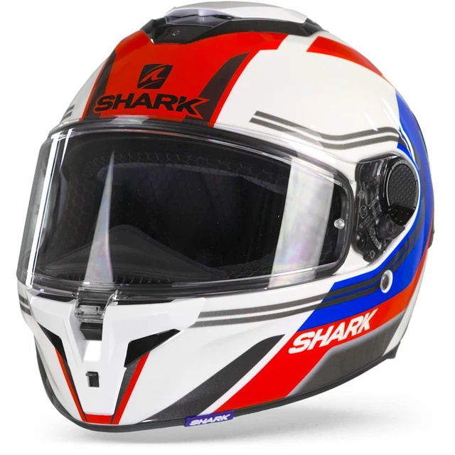 Shark Spartan GT Tracker WBK White Blue Black Full Face Helmet