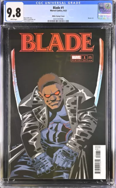 Blade #1 Marvel Frank Miller Variant Cgc 9.8