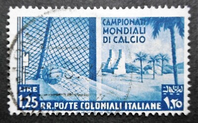 COLONIE EMISSIONI GENERALI 1934 CALCIO 12V US. 