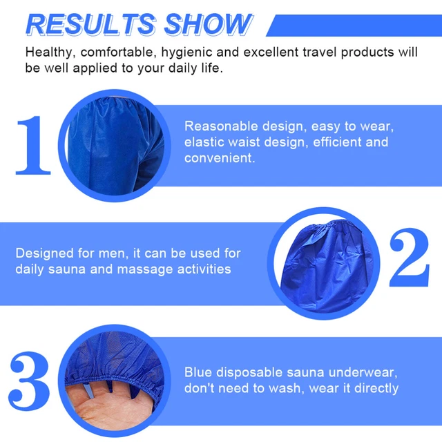 2 PIECES MEN Panties Travel Underwear Disposable Boxers Man £18.79