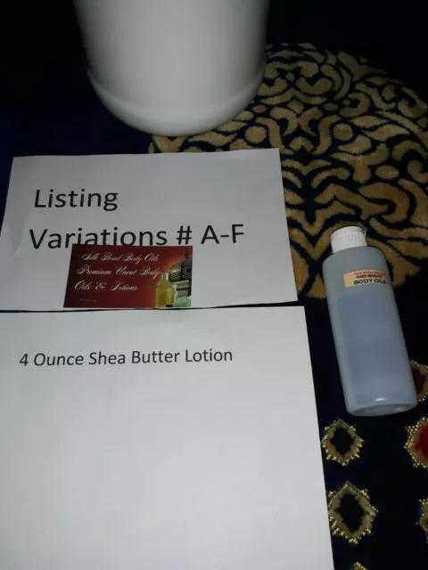 Pick A 4 Ounce Scented Lotion Listing Variation # A-F