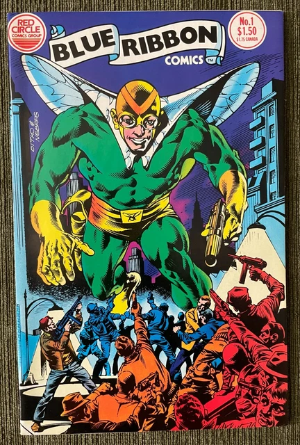 Red Circle BLUE RIBBON COMICS #1, 2, 5 9, NM - The Fly Mr. Justice