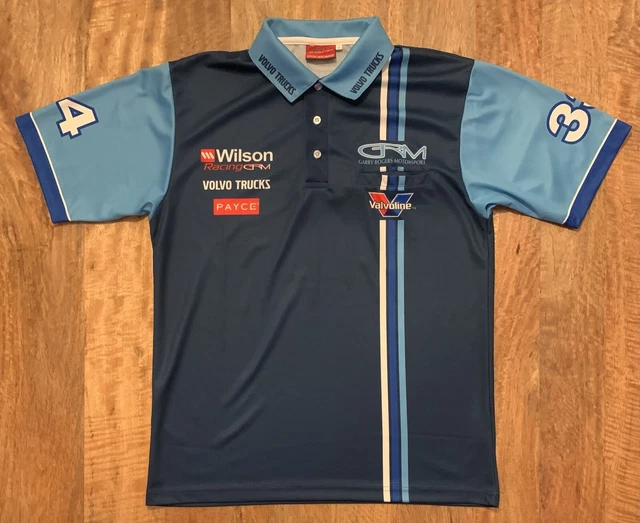 VOLVO GARY ROGERS Motorsport GRM Racing Team Polo Shirt Mens Small