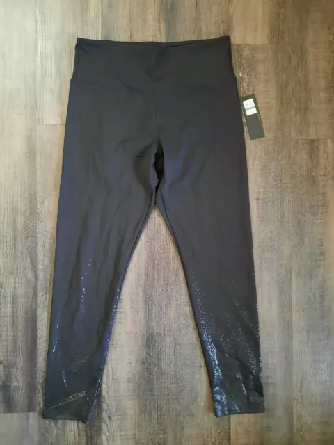 Womens Jessica Simpson Large The Warmup Black Stretch Leggings Athletic Pants