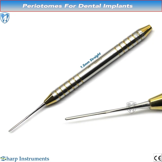 thumbnail image 2 of London Instruments Dental Periotome Set – PT-1 & PT-2 Implant PDL Ligament Surgery Instruments 2 of 3