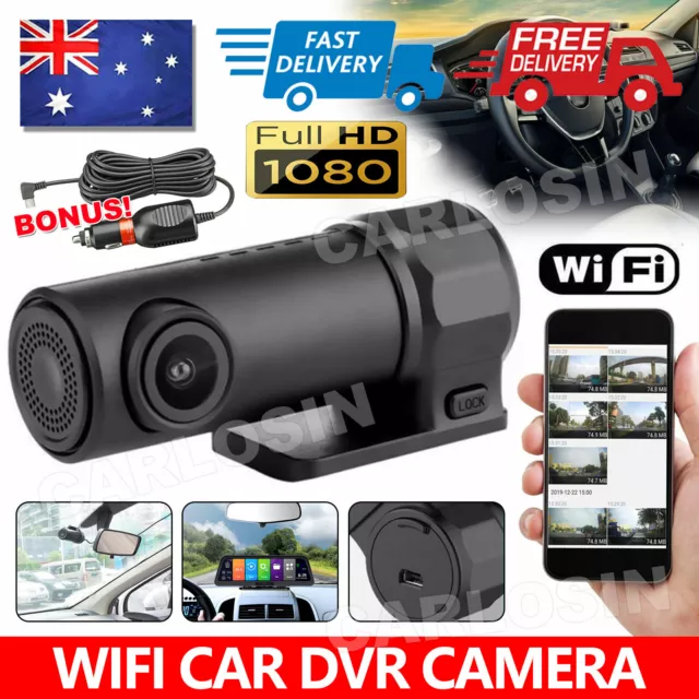 1080P WiFi Car DVR 170° FHD Lens Dash Cam Video Recorder Camera Cam APP NEW