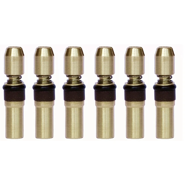 6 Pièces Tête de Piston à Trois étages Tête de Cuivre Haute Pression 6mm Po6566