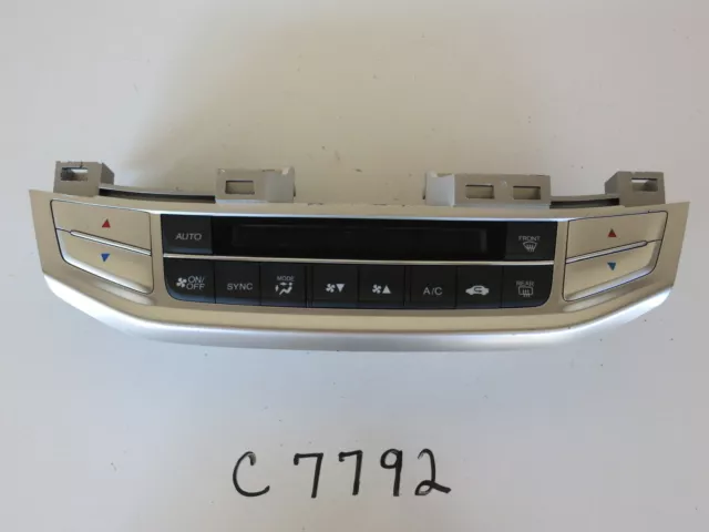 13 14 Honda Accord Climate Control Panel Temperature Unit A/C Heater Oem C7792