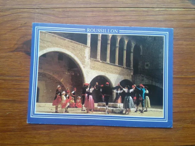 Sardane au palais des rois de Majorque PERPIGNAN postcard french typical dance