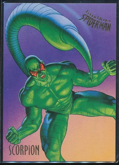 1995 Fleer Ultra Spider-Man Premiere Trading Card #49 Scorpion