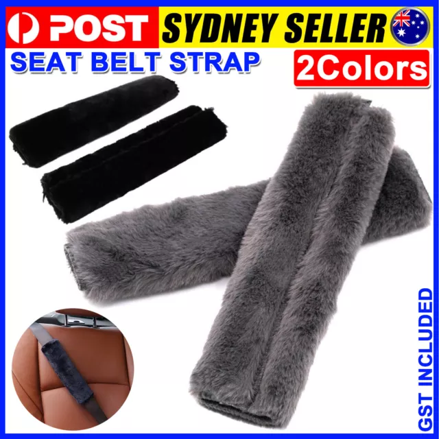 2/4 pcs Car Seat Belt Strap Pad Soft Harness Shoulder Cushion Cover Protector AU