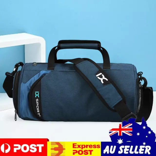 Polyester Sports Bag Large Capacity Sports Backpack for Men Women (Blue)