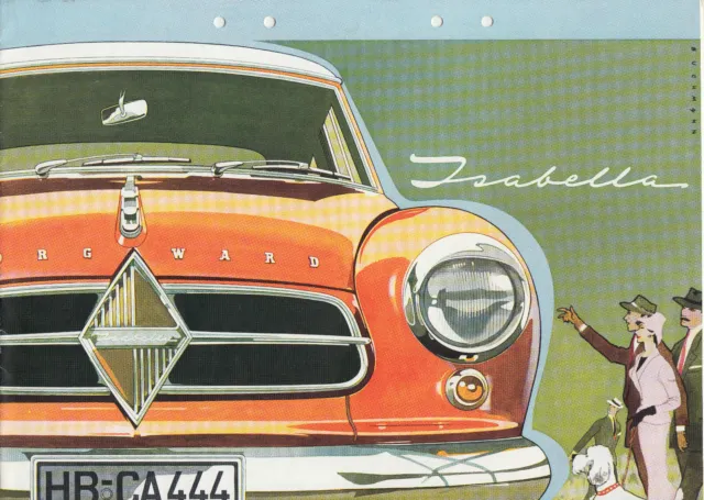 PROSPEKT BROCHURE BORGWARD ISABELLA 1958 -schwedisch-