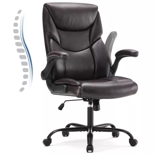 Big & Tall Office Chair: High Back Ergonomic Executive Desk Extra Wide Seat