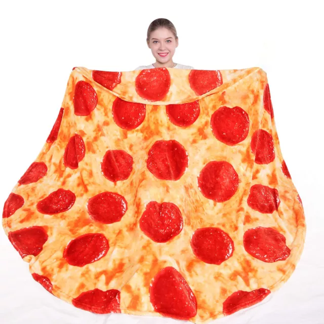 Cuddly Blanket Pizza Flannel Blanket canapé Blanket canapé couverture à pizza