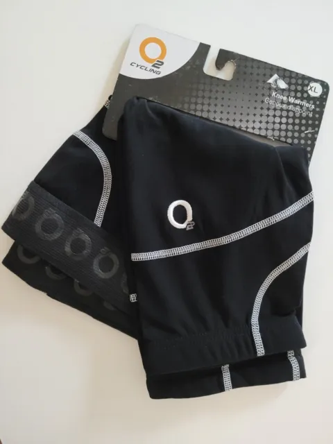 Thermal O2 Cycling Knee Warmers XL Black New