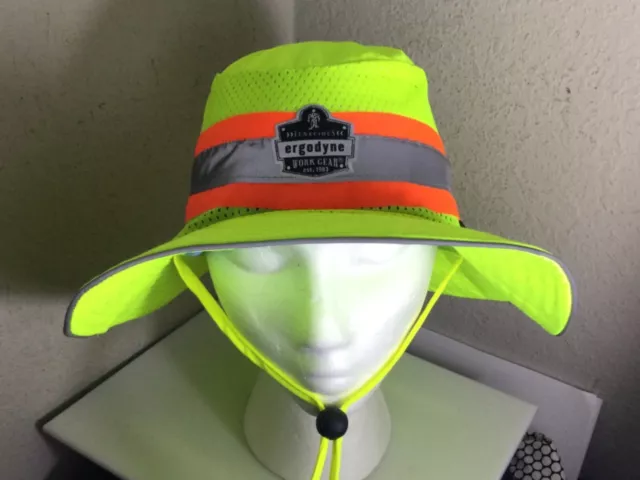 Chill-Its By Ergodyne Cooling Hat-8935Ct-Lime-S/M-New With Out Tag