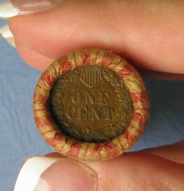 One Unopened Roll  Indian Head Cent Penny From Estate Lot Coin Collection Set