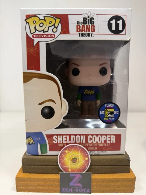 FUNKO POP 11 Sheldon Cooper Batman Shirt - 2012 San Diego Comic-Con