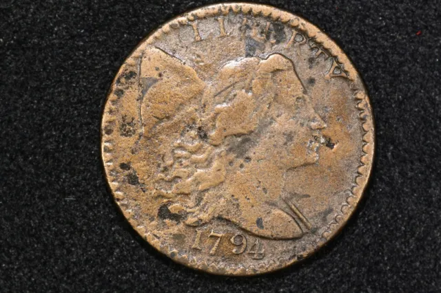 1794 Liberty Cap Large Cent, Very Fine Detail