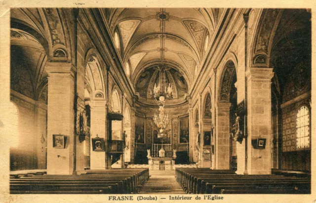 Carte FRASNE Intérieur de l'église