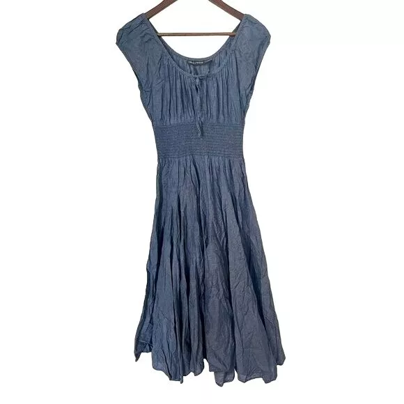 CHELSEA AND THEODORE elastic waist dress size small maxi festival ...