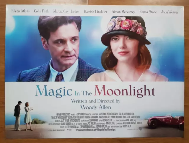 MAGIC IN THE MOONLIGHT (2014) Original Quad Cinema Poster WOODY ALLEN Emma Stone