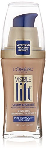 L'Oreal Paris Visible Lift Serum Absolute Foundation Creamy Natural 1 Ounce