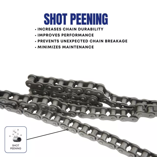 #50 Roller Chain 50 Feet with 5 Connecting Links 3