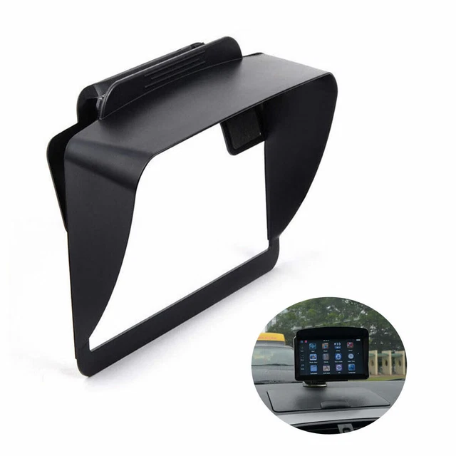 Black Sun Shade Visor Shield for Car GPS Navigation With 5 INCH Screen Hood