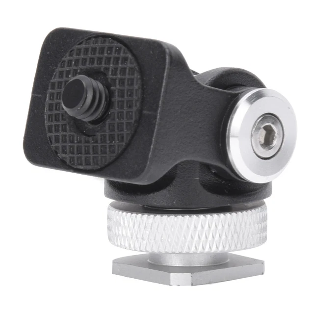 Mini hot shoe montaggio monitor flash supporto microfono staffa con 1/4 di vite BGS