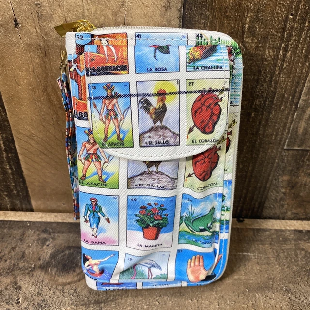 Loteria Bingo Wallet Brand New Purse Clutch Cartera de Loteria con Bolsillo