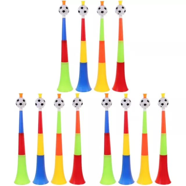 4 Party Kunststofftrompetenspielzeug Fußballtrompete Cartoon-Trompete