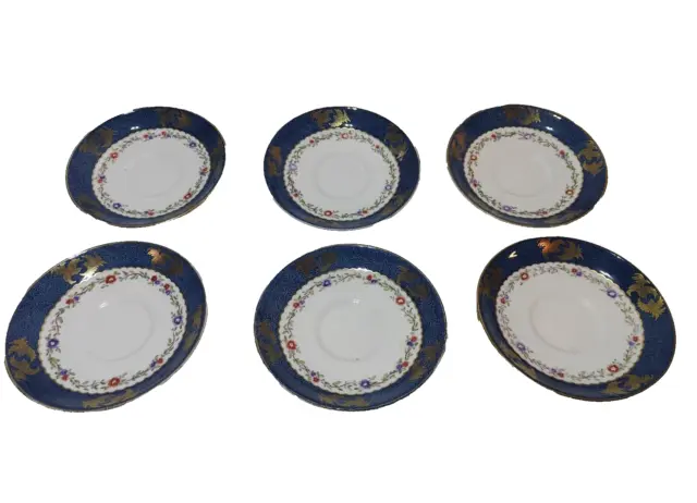 Tuscan Fine English china saucer plate # 8069 Set of Six