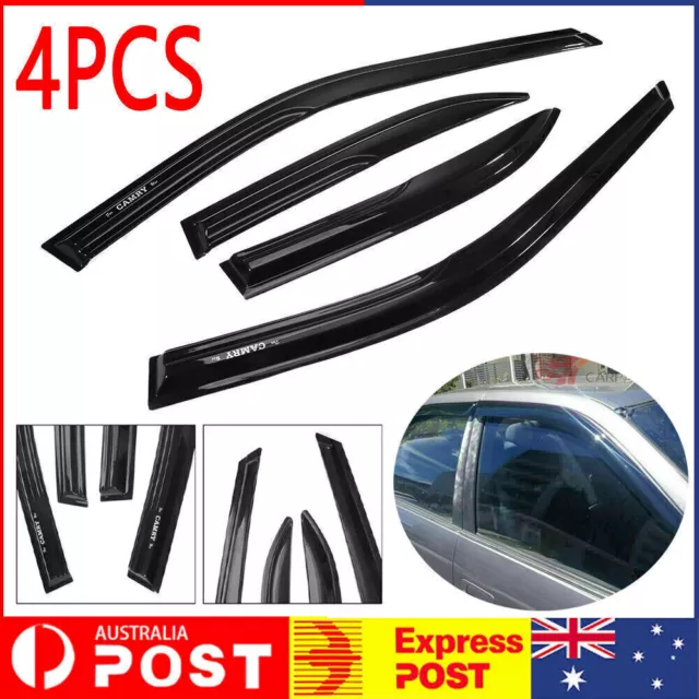 4Set Window Visors WeatherShields Weather Shields fit For 1997-2001 Toyota Camry