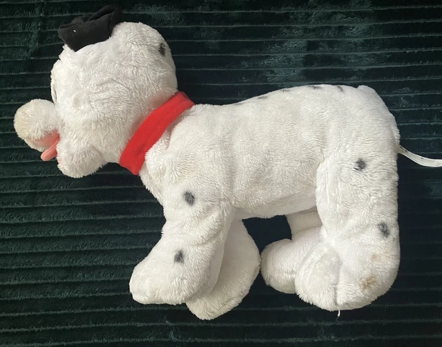 12& DISNEY STORE 101 Dalmatians Puppy Dog Red Collar Stuffed Animal