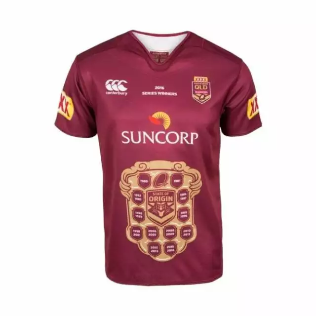 Canterbury QLD State of Origin Maroons Series Win Jersey 2016 - Stock Clearance