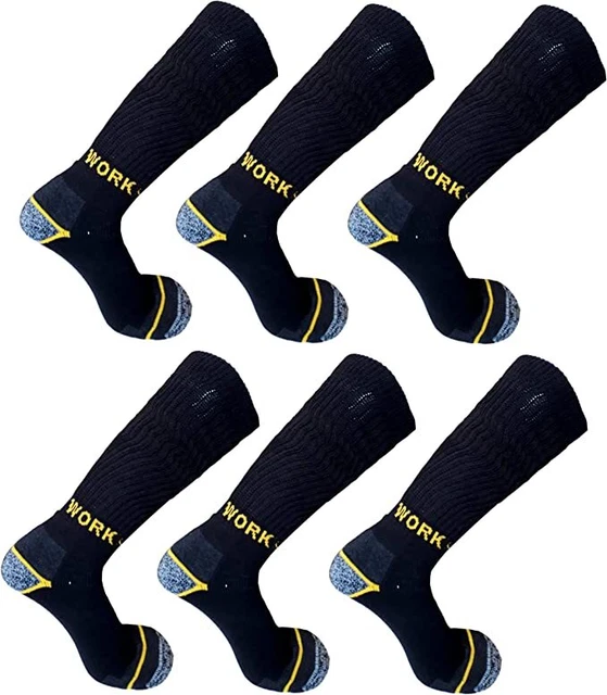 WORK 3 Paia Calze Lunghe Da Lavoro Protettive In Spugna Qualità - Foto 6